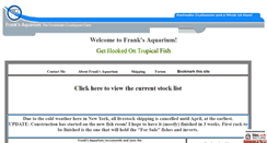 Desktop Screenshot of franksaquarium.com
